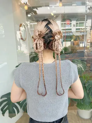 ヘアアレンジ Mimosa ︎✿HINATA︎✿のヘアスタイル