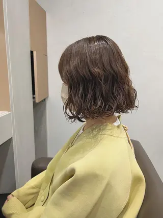 ショート パーマ ボブパーマコテ巻き風 パーマNo1深江秀平のヘアスタイル