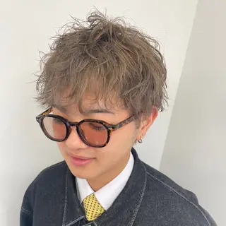 カラー パーマ メンズ 古沢 みづきのヘアスタイル