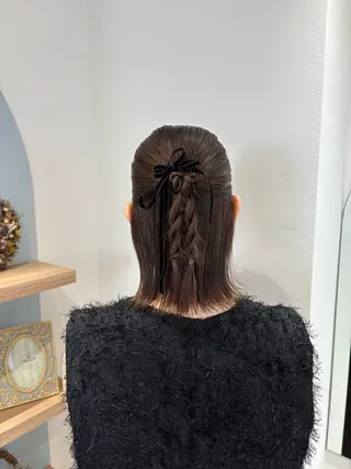 ミディアム ヘアアレンジ Osoko Hiyoriのヘアスタイル