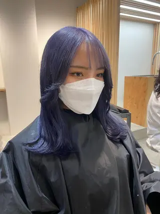 カラー サイレント美容師 アイリィのヘアスタイル