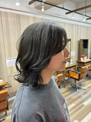 ミディアム カラー 木下 みさきのヘアスタイル