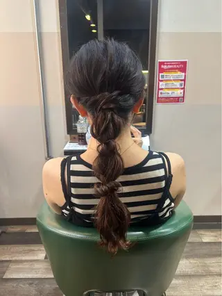 ヘアアレンジ 筑紫野美容師 すずのヘアスタイル