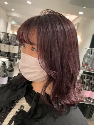 ミディアム カラー 🪞透け感&韓国ヘア 🪞honokaのヘアスタイル