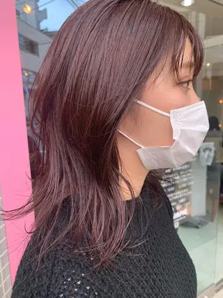 セミロング カラー 🌸スタイリスト 山浦美恵のヘアスタイル