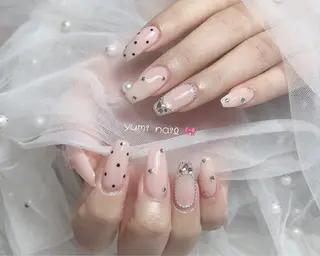 ネイル 𝐲𝐮𝐦𝐢🎀 長さ出しデザイン専門のネイルデザイン