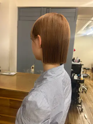 ショート カラー 大阪デザインカラー/ カットモデル募集のヘアスタイル