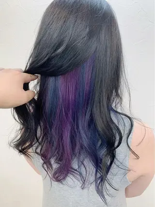 セミロング カラー 菅沼 まみのヘアスタイル