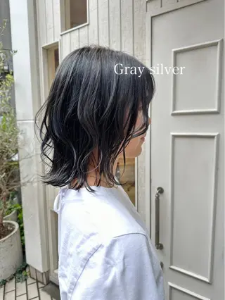 ミディアム カラー 🫟Blanco🫟 Color&Careのヘアスタイル