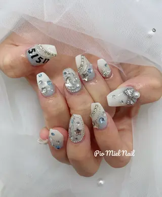 ショート HANA 長さだしのネイルデザイン