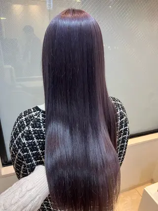 セミロング カラー 竹添 有梨沙のヘアスタイル