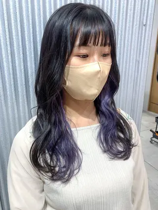 ロング カラー ヘアアレンジ yuka .のヘアスタイル