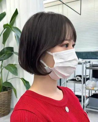 ショート ショートヘア くすみカラー、大場猛のヘアスタイル