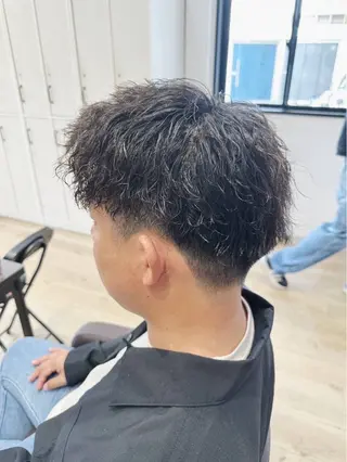 ショート パーマ メンズ レイヤー/ショート chere狭山のヘアスタイル
