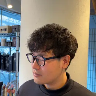 ミディアム カラー メンズ 💥桜木町メンズ専門 💥ルキのヘアスタイル