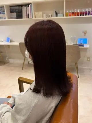 セミロング カラー 艶感暖色カラー🥀/ レイヤー / れいかのヘアスタイル