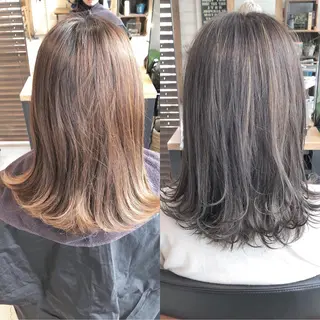 ミディアム カラー 北間 寛哉のヘアスタイル