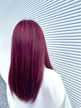 ロング カラー 野間 心遥のヘアスタイル