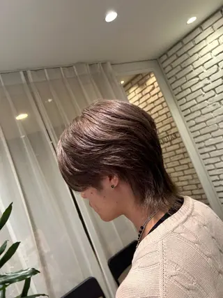 メンズ 🤎オリーブカラー× パーマ特化💫森口のヘアスタイル