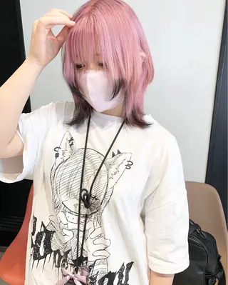 ショート カラー kanta 梅田 韓国ハイトーンのヘアスタイル