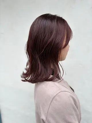 ミディアム カラー ヘアアレンジ ブリーチなし透け感/ マンツーマン/Ryoのヘアスタイル