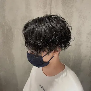 ミディアム パーマ メンズ 瀧野 翔吾【メンズ特化】のヘアスタイル