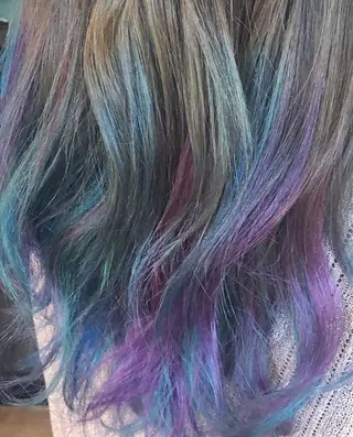セミロング カラー 原宿サロン代表 デザインカラー伊藤卓のヘアスタイル