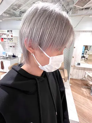 ショート カラー メンズ ベテラン美容師が対応 /髪質改善/縮毛矯正のヘアスタイル