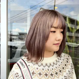 ミディアム ♡ナナコ♡ レイヤー/艶髪のヘアスタイル