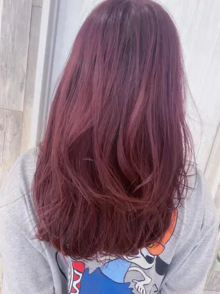 ロング カラー ジャニヲタ美容師 推しカラー中平海帆のヘアスタイル