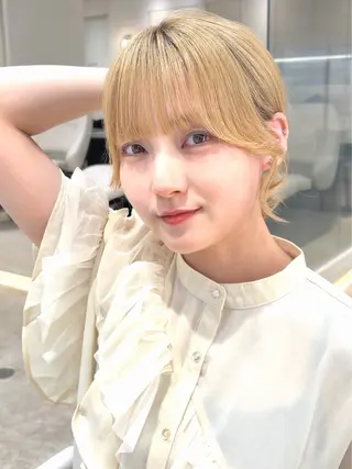 ミディアム 前髪・顔周りカット☆ あらいみゆのヘアスタイル