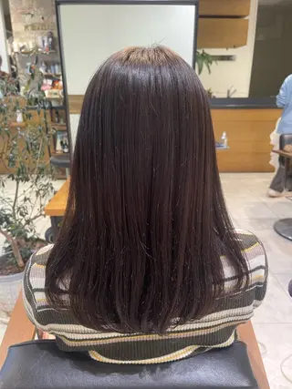 ミディアム 縮毛矯正・髪質改善・ ストレート🌻ゆいのヘアスタイル