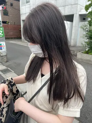 カラー ラベンダー/レイヤー スタイル🤎mamiのヘアスタイル