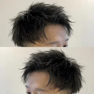 ショート ヘアアレンジ メンズ 美容室sand 横浜のヘアスタイル