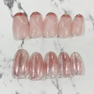 ミディアム カラー パーマ ヘアアレンジ メンズ キッズ ネイル マツエク・マツパ アイブロウ Salon Kのネイルデザイン