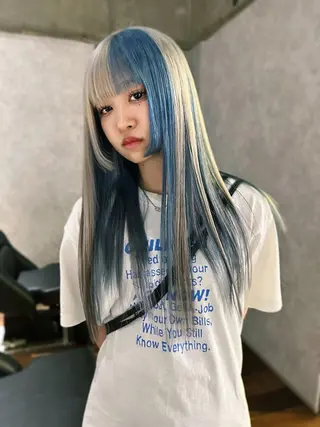 ロング カラー 🧡色落ちまで2度 楽しめる🧡ヨシキのヘアスタイル