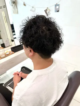 パーマ メンズ KEEN.渋沢/ ブリーチ/みなのヘアスタイル