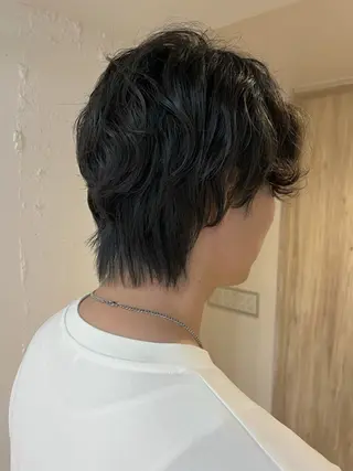 パーマ メンズ 透明感カラー/ 髪質改善/レイヤーのヘアスタイル