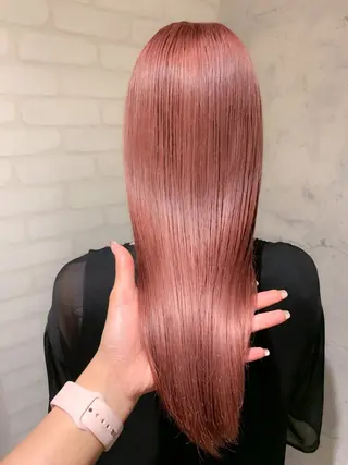 セミロング カラー 🎀レイヤー・艶カラ ー🎀YUMEKAのヘアスタイル