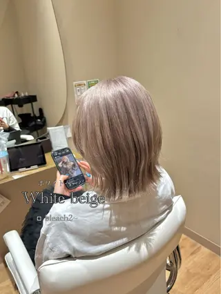 ミディアム 中島愛佳🐥⸒⸒ 縮毛矯正/艶髪カラーのヘアスタイル