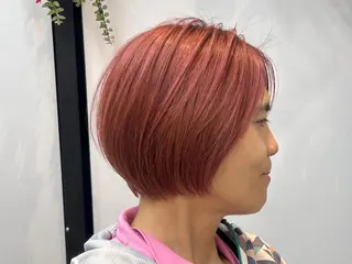 ショート ヒナ/レイヤーカット 艶感ワンカラーのヘアスタイル