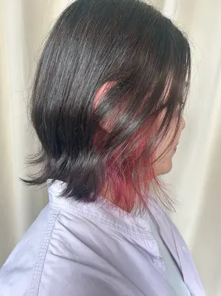 カラー ハイトーン×艶カラー 🤍MIZUKIのヘアスタイル