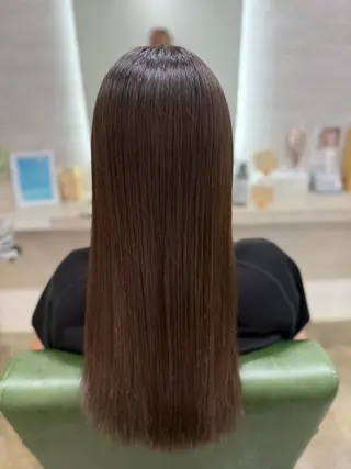 ロング カラー 縮毛矯正/ /関内/あべももこのヘアスタイル