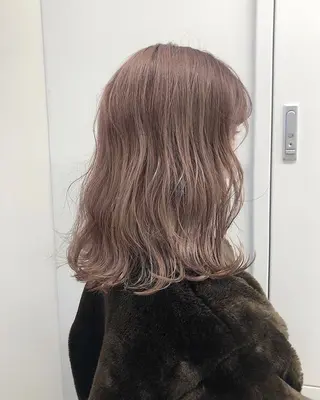 セミロング カラー 【ブリーチカラー】 🌈ALIVE若山葵のヘアスタイル