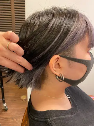 ショート カラー liL  hair サトウリョウタのヘアスタイル