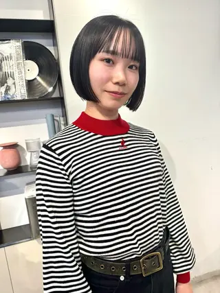 ショート 顔周りカット/透明感 カラー✂️MEIのヘアスタイル
