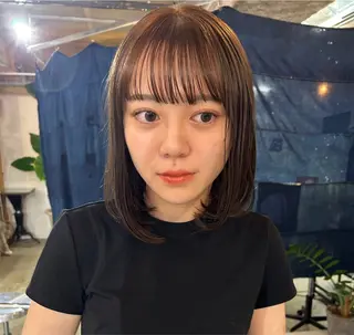 ミディアム kana shimizuのヘアスタイル