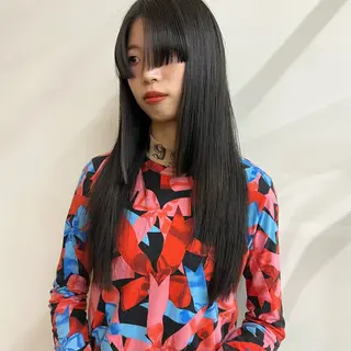ロング 舟橋耀/ブリーチカラ ー/レイヤーカットのヘアスタイル