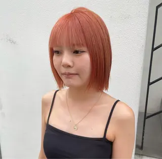 ミディアム カラー 透明感/血色カラー/ 似合せレイヤー/ゆいのヘアスタイル