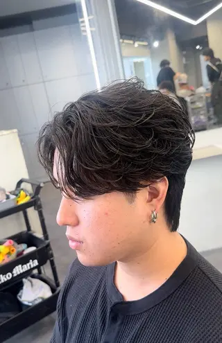 パーマ メンズ 初パーマ支持率◎松田 優斗のヘアスタイル